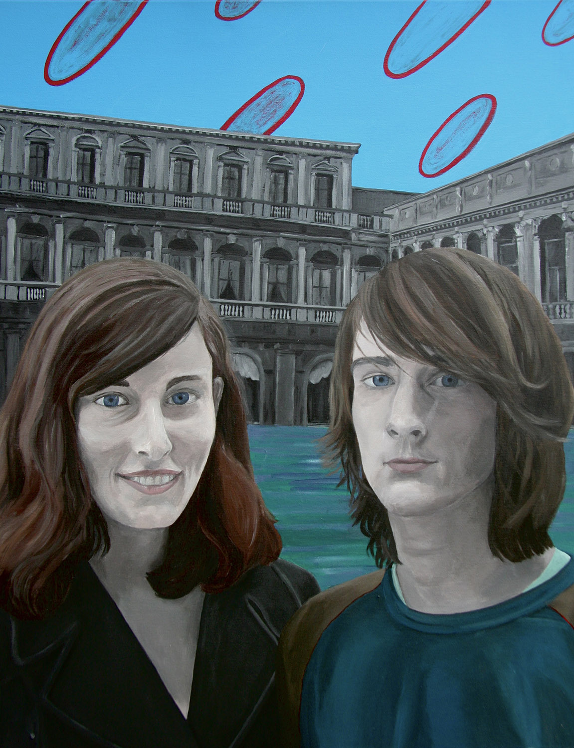 Peter und Johanna, 2007, Acryl auf Leinwand, 100x80 cm