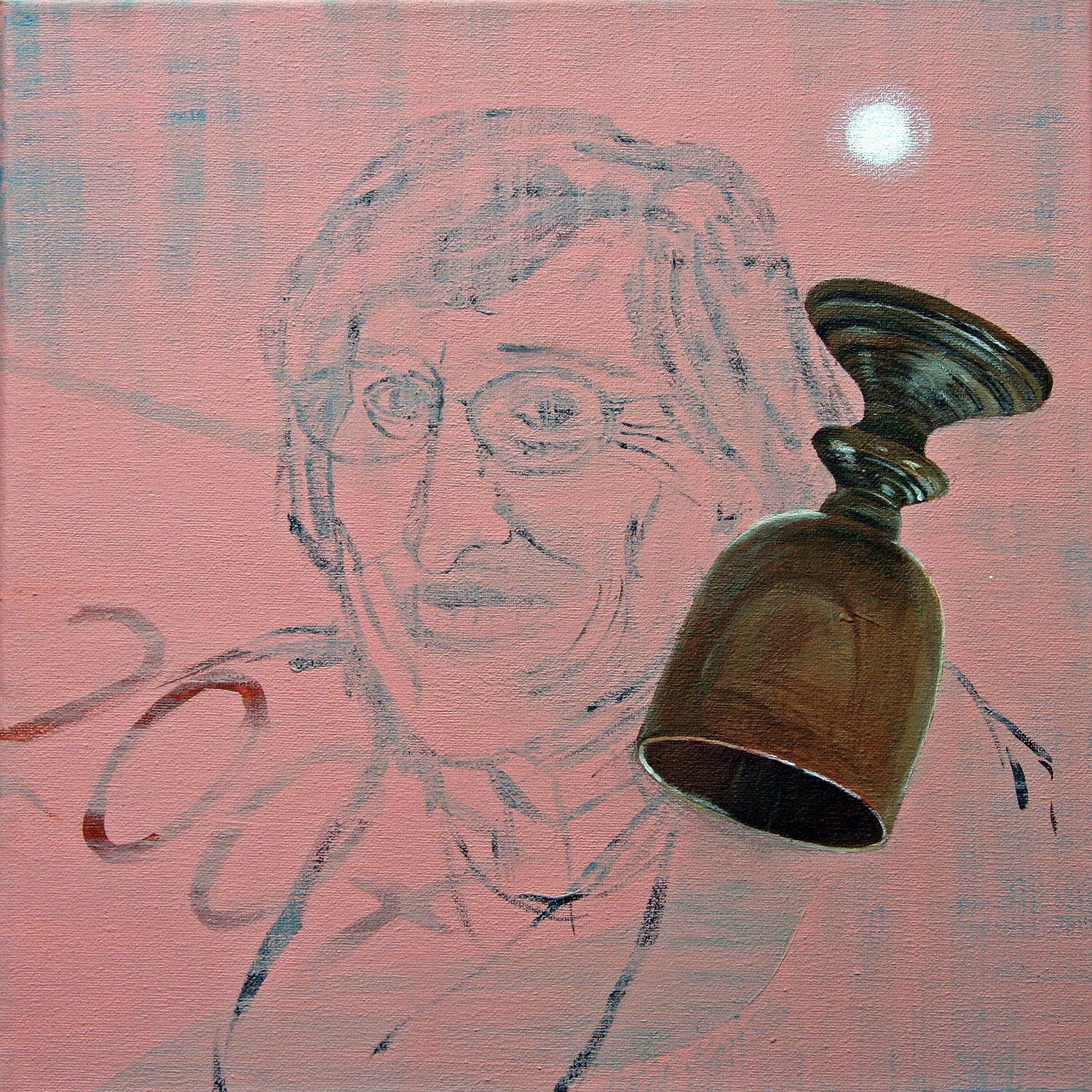 Mama mit Kelch, 2007, Acryl auf Leinwand, 30x30 cm